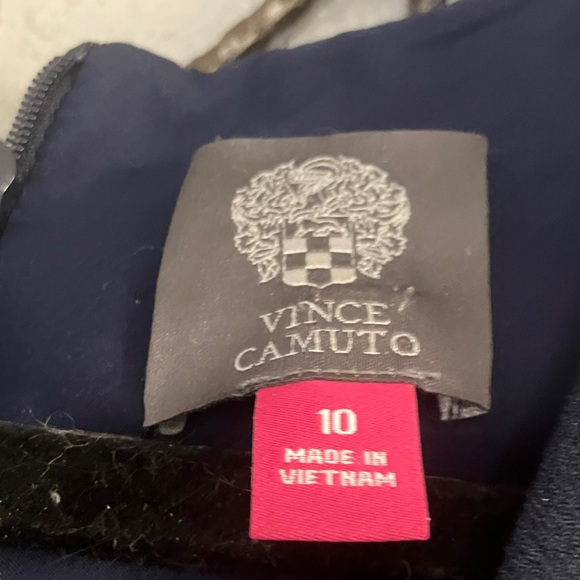 Elegant Navy Jumpsuit by Vince Camuto Sz. 10!! Cute Side Buttons!! - Picture 3 of 12